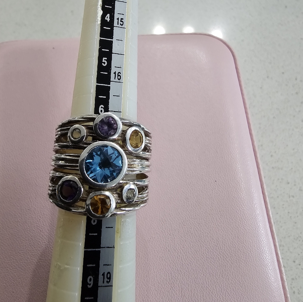 Custom Made Organic Style Sterling Silver Ring - Picture 5 of 10